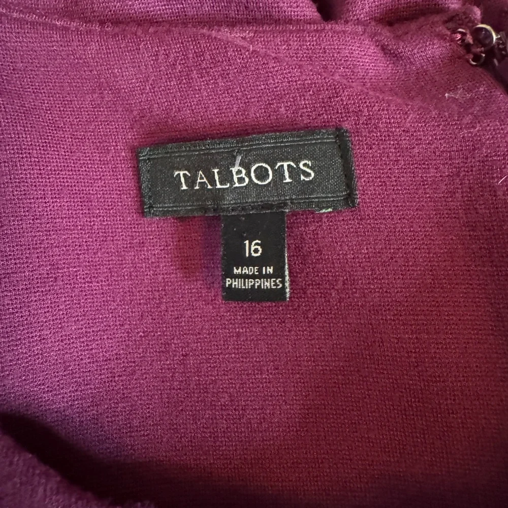 Women’s Talbots size‎ 16 Elegant Purple Women's Dress